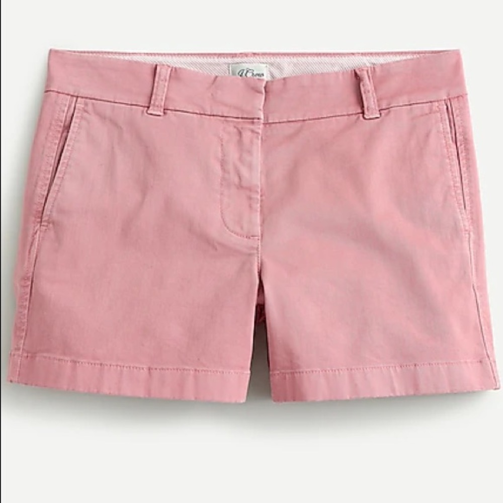 J CREW 	4" STRETCH CHINO SHORT - Weathered Rose